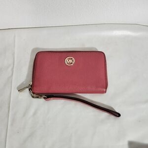 Michael Kors Off Red Wristlet Clutch